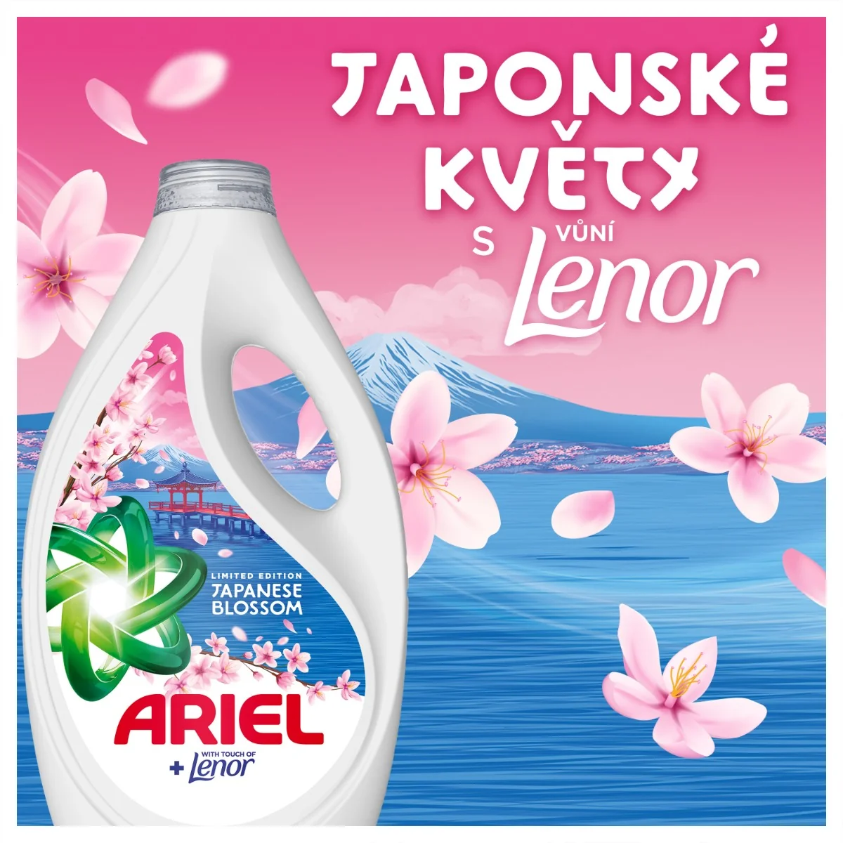 Ariel Japanese Blossom prací gel 4,05 l
