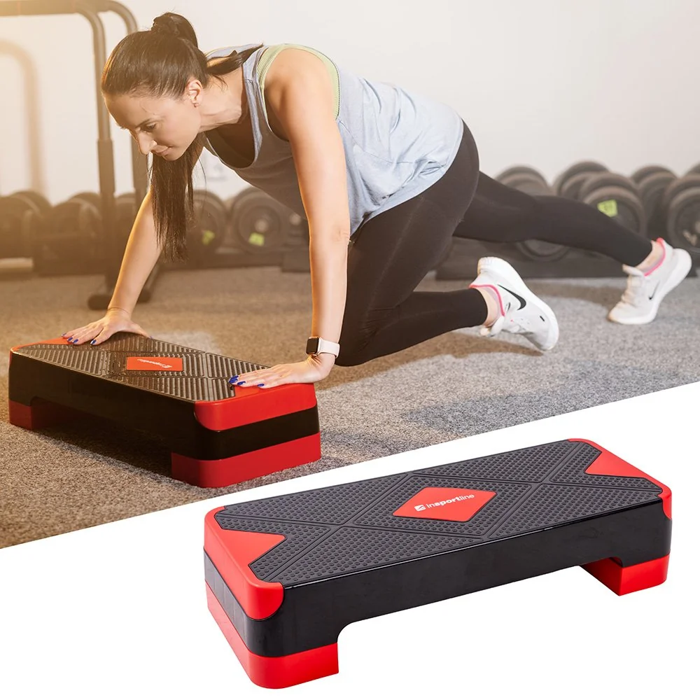 inSPORTline Aerobic step AS150 černo-červená