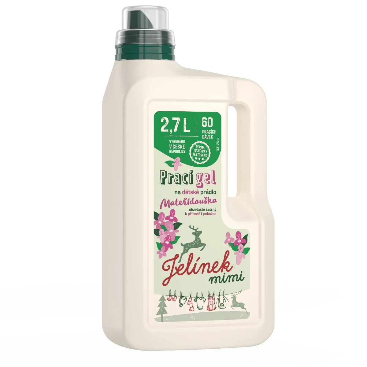 Jelínek mimi Prací gel mateřídouška 2,7 l