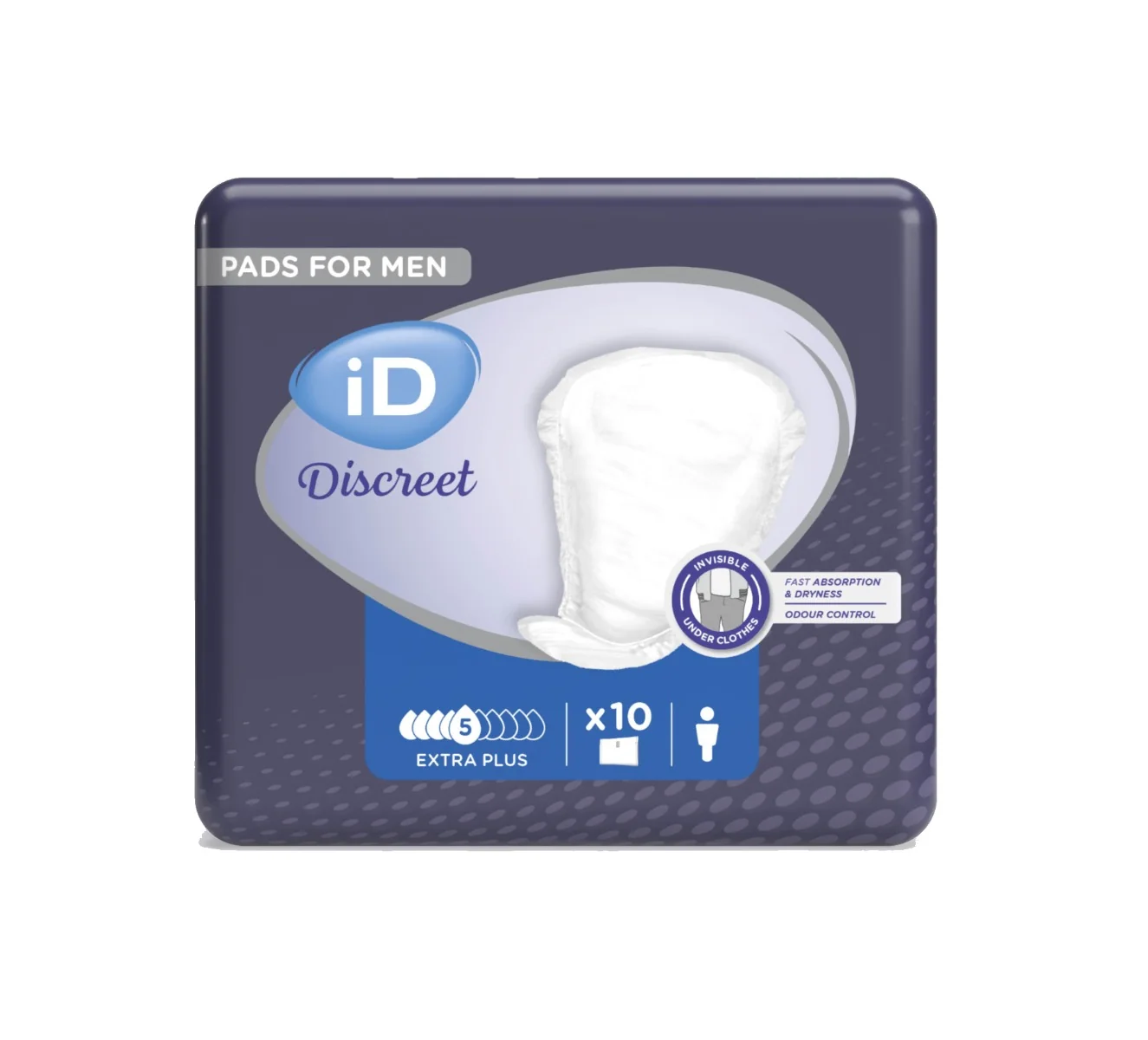 iD Discreet for Men Level 2 Extra Plus absorpční vložky pro muže 10 ks