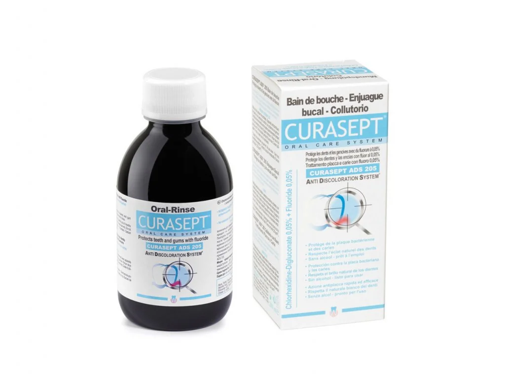 CURASEPT ADS 205 0,05 % CHX + 0,0 5% fluoridu ústní voda 200 ml