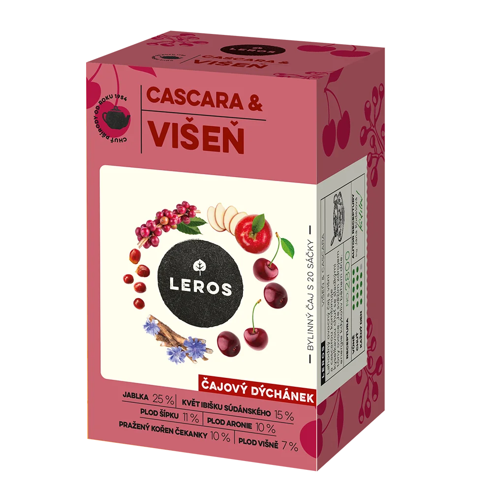 Leros Čajový dýchánek Cascara&višeň 20x2 g