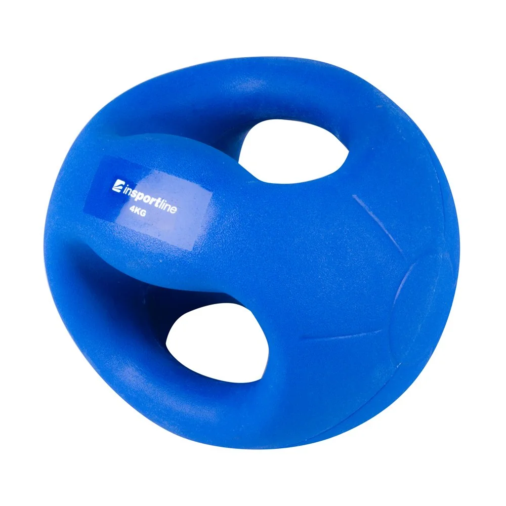 inSPORTline Medicineball s úchopy Grab Me 4 kg