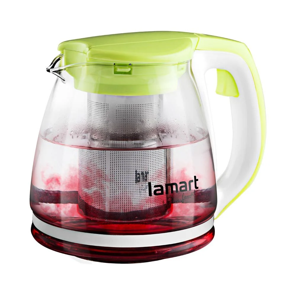 LAMART LT7026 Verre 1,1 l skleněná čajová konvice zelená