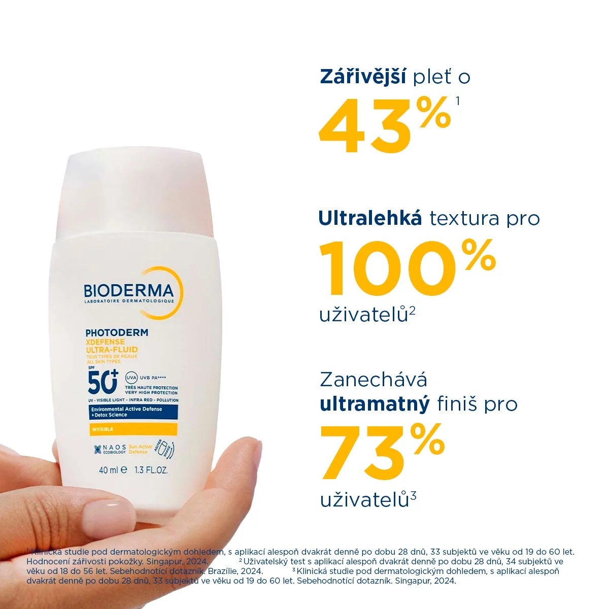BIODERMA Photoderm XDefense Neviditelná ultrafluidní ochrana SPF50+ 40 ml