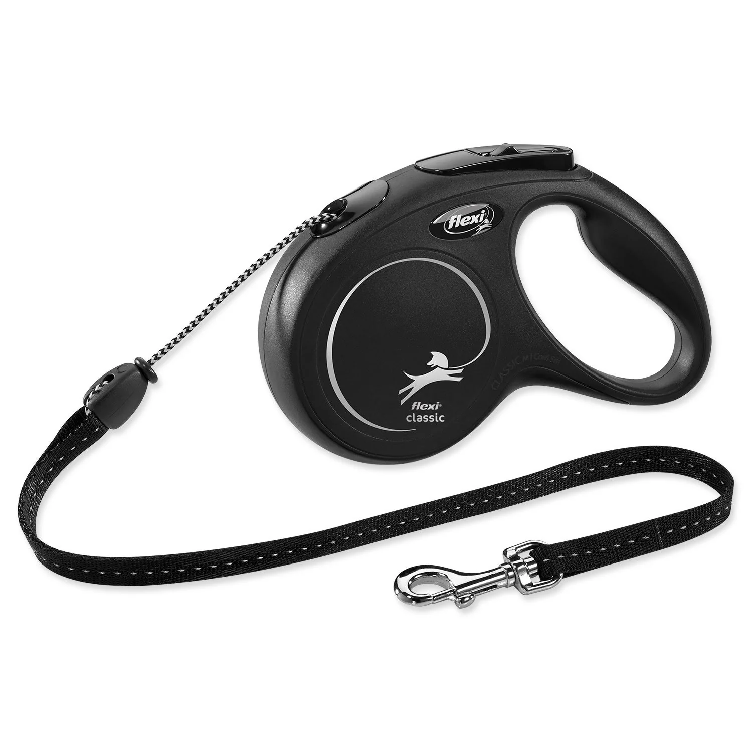 Flexi Vodítko Classic New lanko M černé 5m