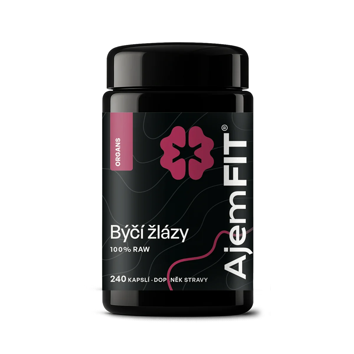 AjemFIT Raw Býčí Žlázy - 80 kapslí - 28g