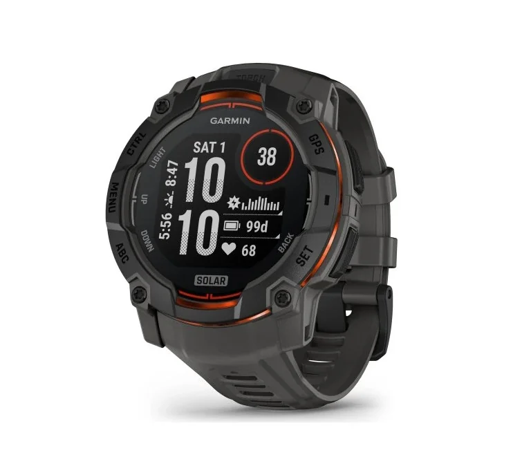 Garmin Instinct 3 Solar 50 mm chytré hodinky Black/Charcoal