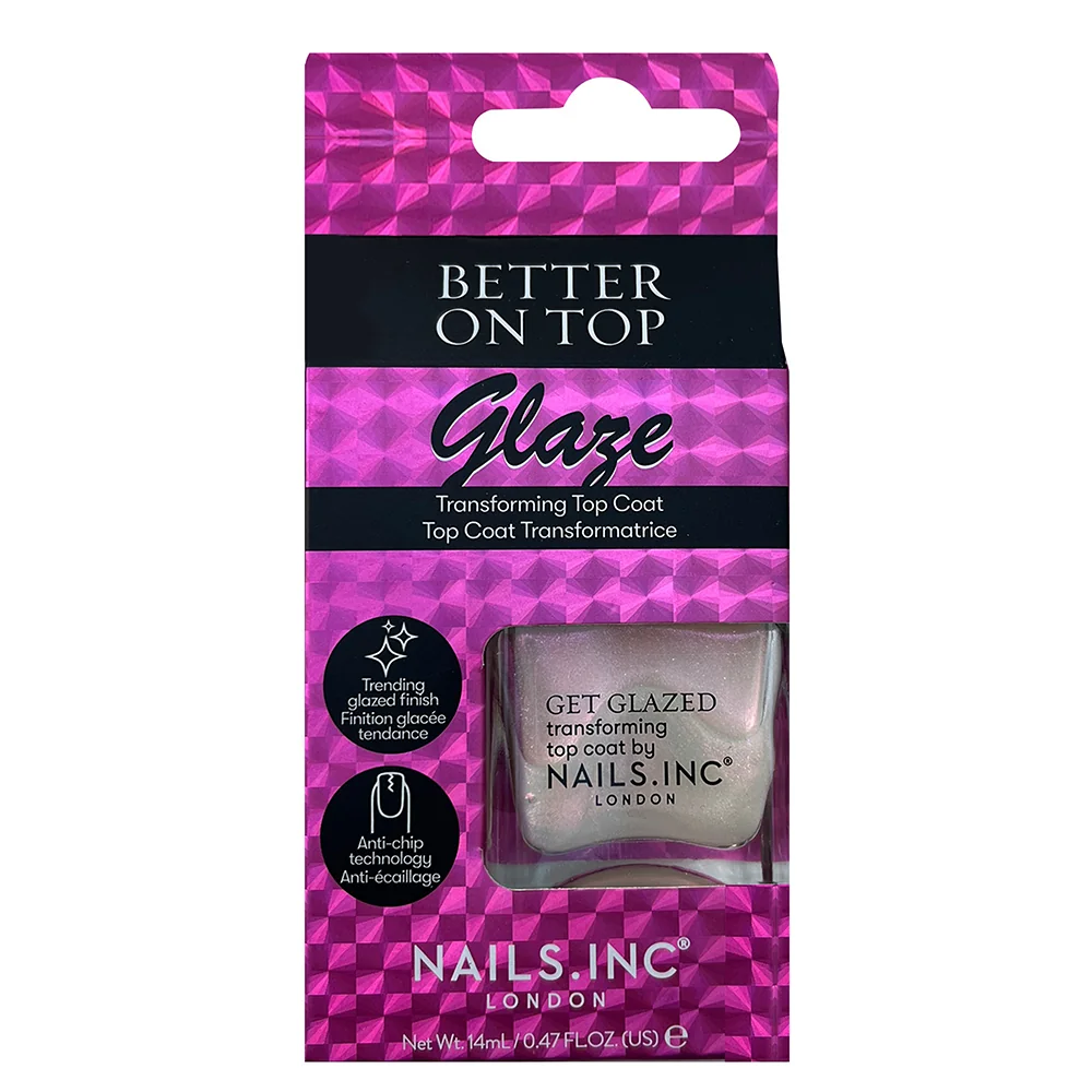 Nails Inc. Treatment Better on Top Glaze vrchní lak na nehty 14 ml
