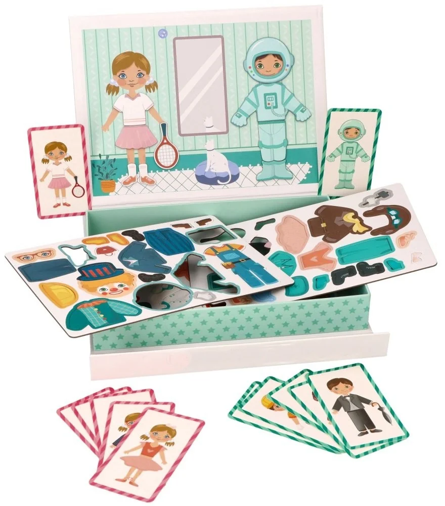 Adam Toys Montesori magnetická vkládačka/puzzle, Profese