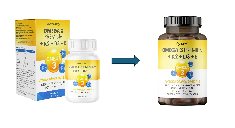 MOVit Energy Omega 3 Premium + K2 + D3 + E 90 tobolek