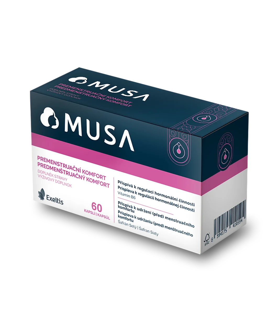 MUSA Premenstruační komfort 60 kapslí