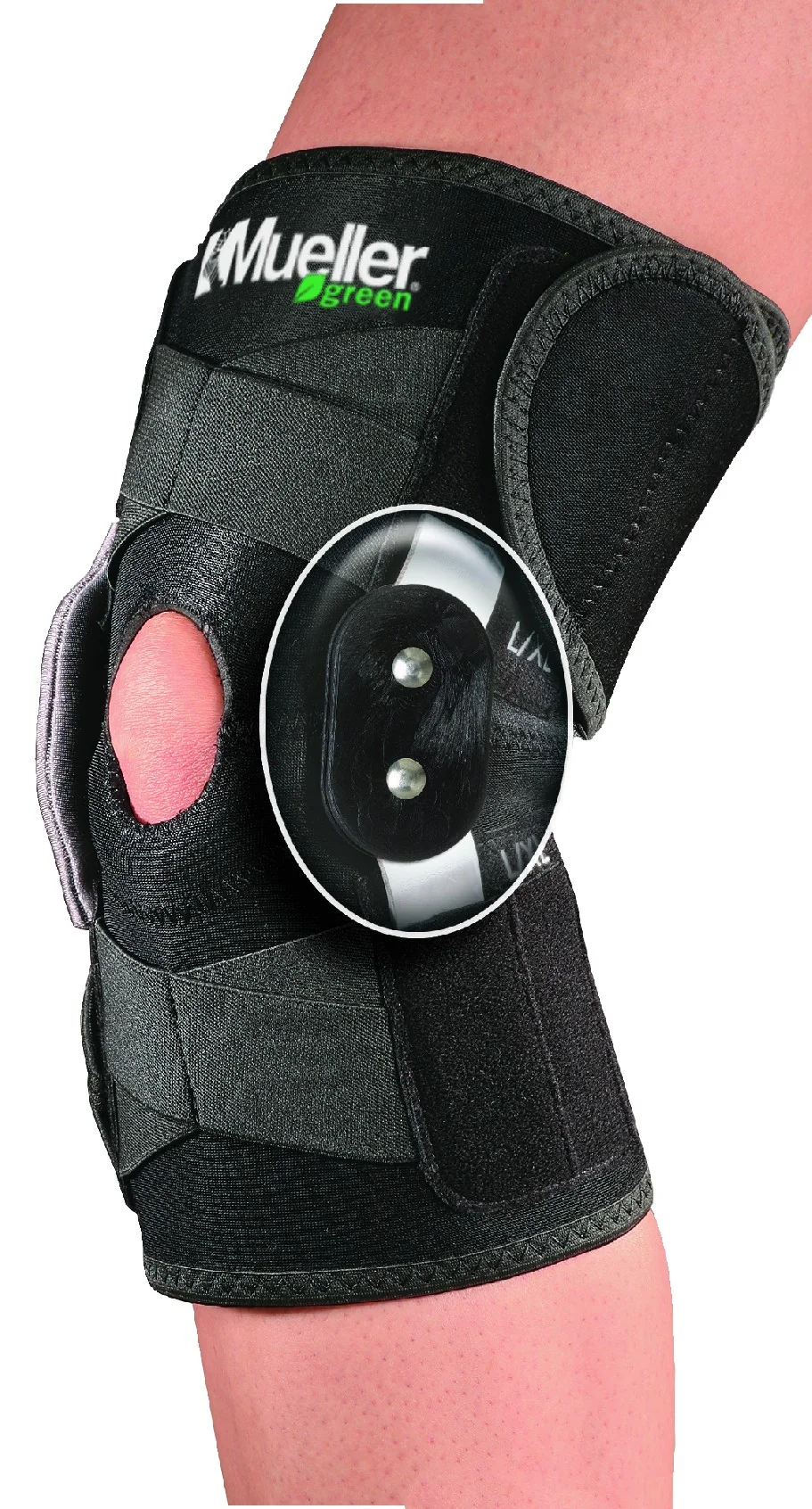 Mueller Green Adjustable Hinged Knee Brace, ortéza na koleno, uni