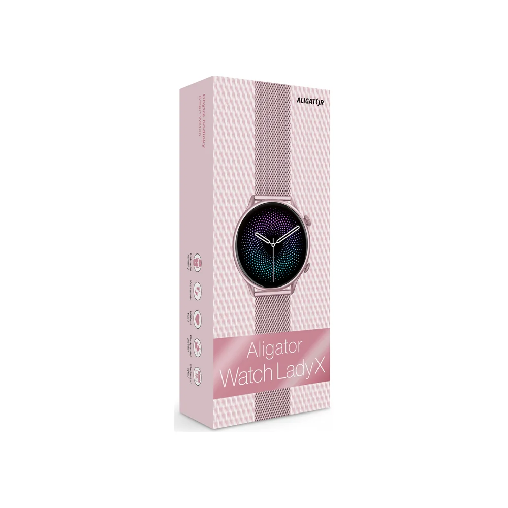 Aligator Watch Lady X (NK28) smart hodinky Pink