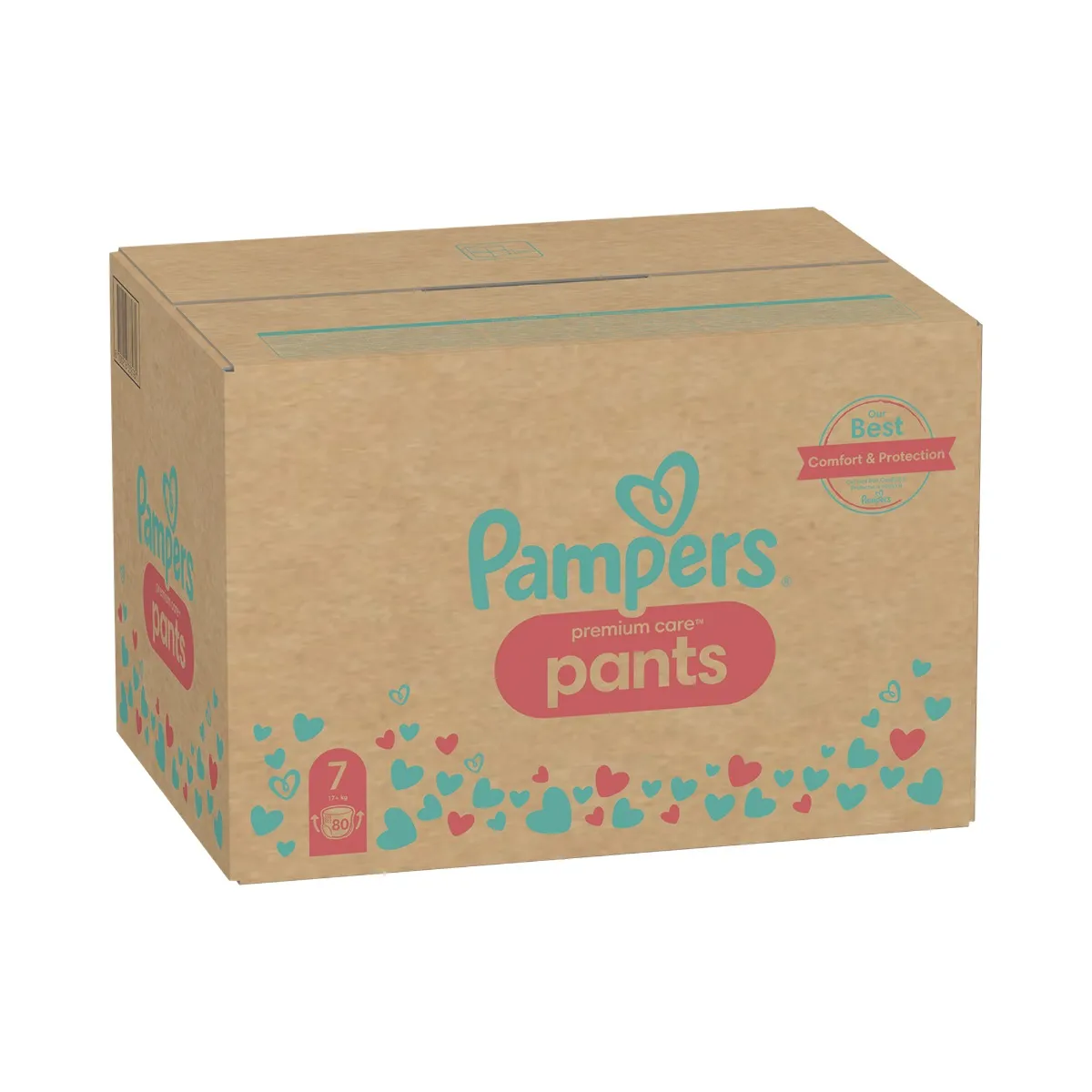 Pampers Premium Care Monthly Box vel. 7 17+ kg kalhotkové plenky 80 ks