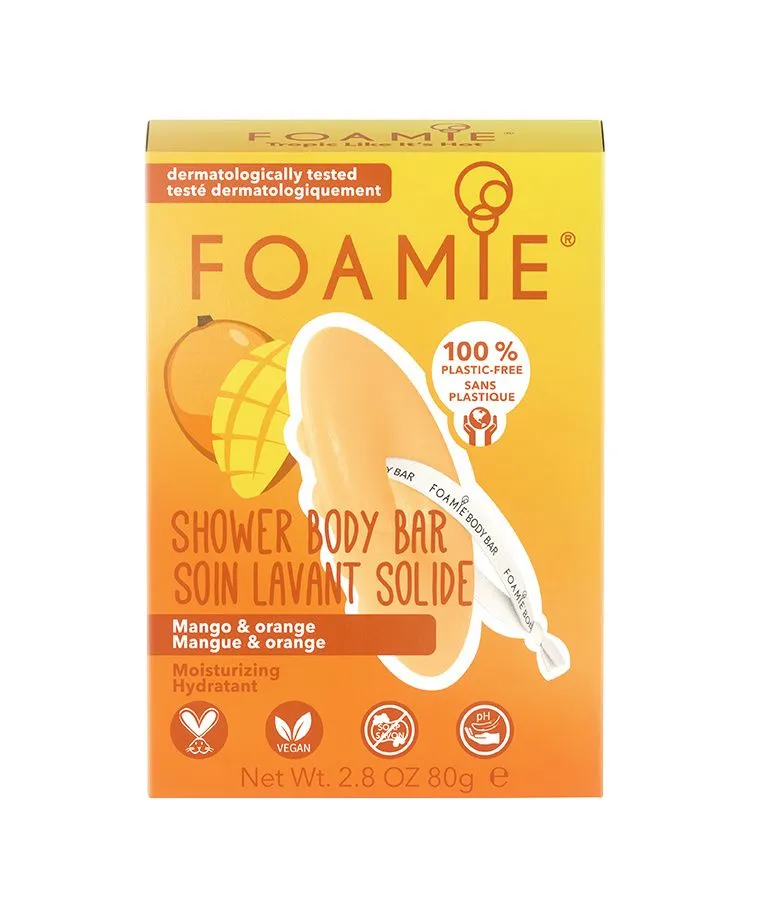 Foamie Shower Bar Mango Orange tuhá sprchová péče 80 g