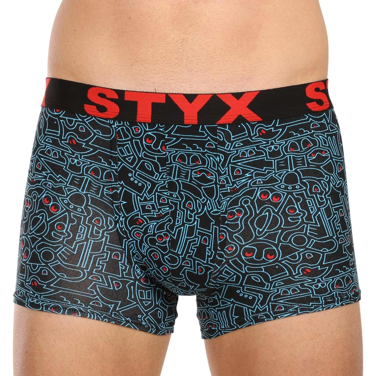 Styx 3PACK pánské boxerky art sportovní guma vícebarevné (3G12672/2) L