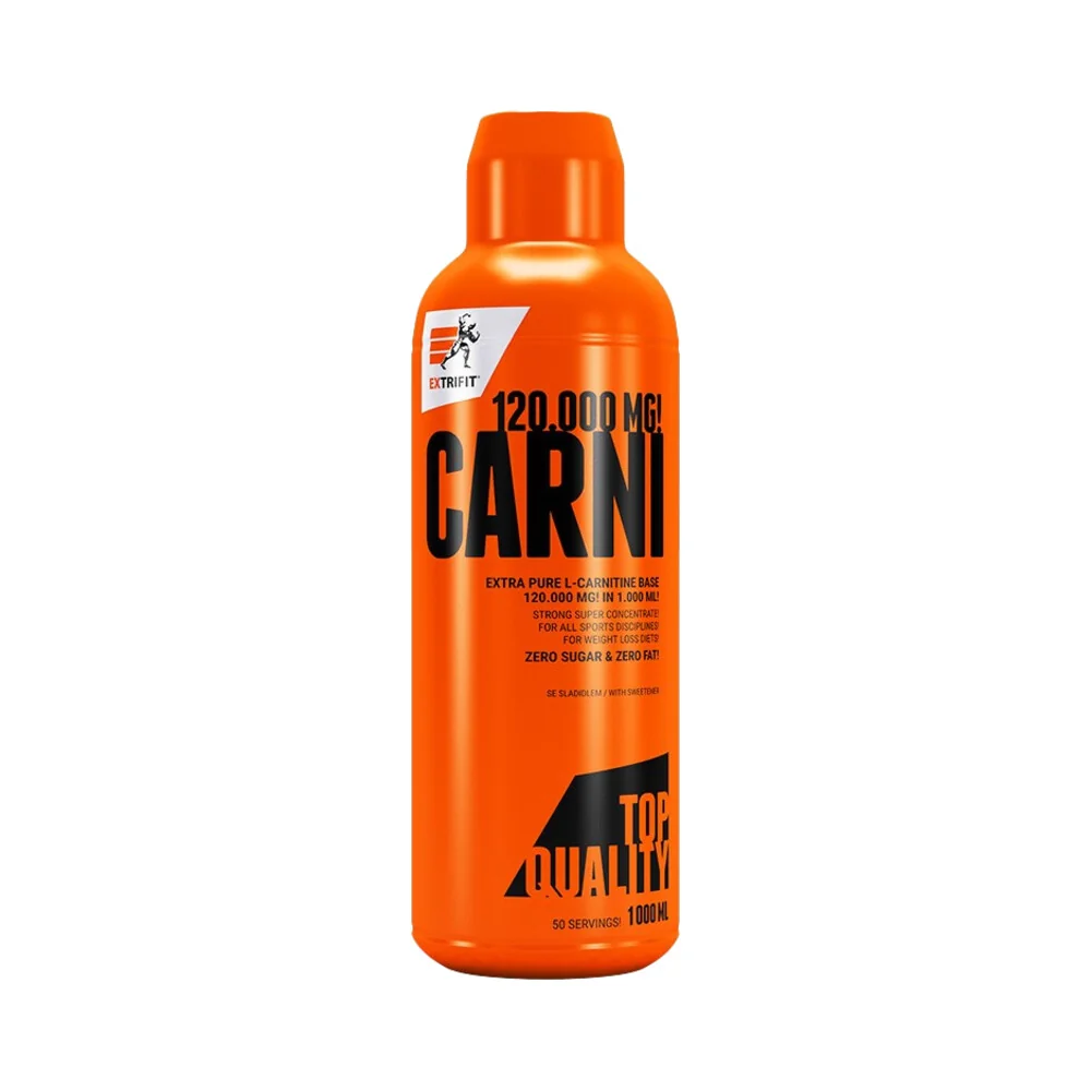 Extrifit Carni Liquid 120000mg 1000ml - jahoda, máta