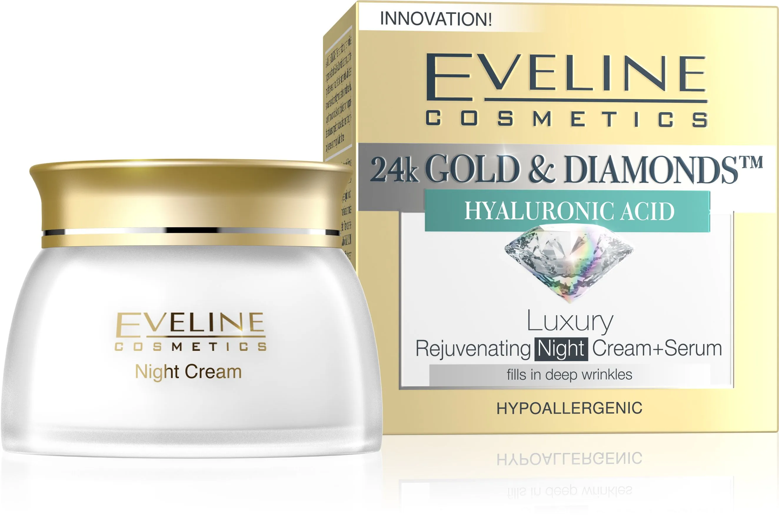 EVELINE 24k Gold&Diamond noční krém 50ml