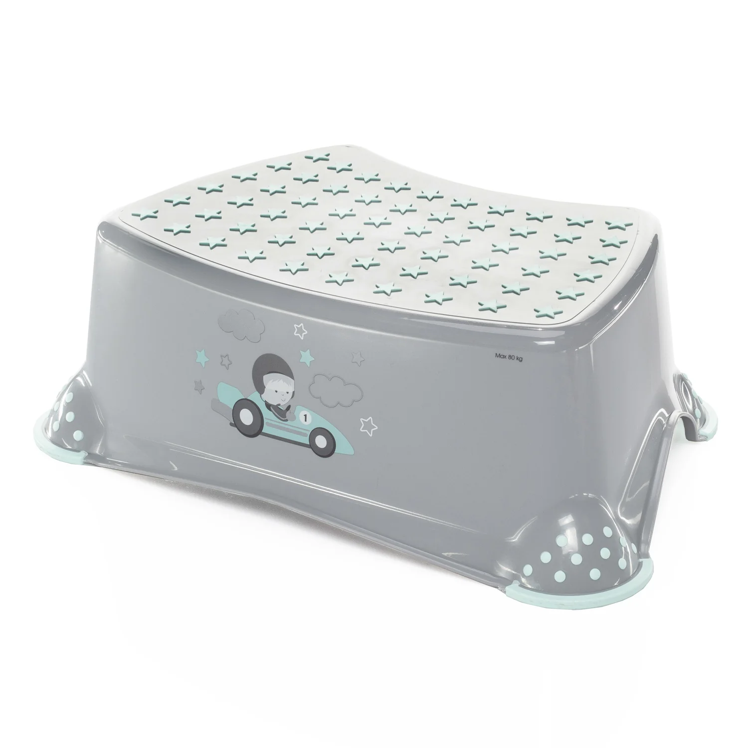 Zopa Stupínek k WC/umyvadlu "Racer", Grey/Mint 3