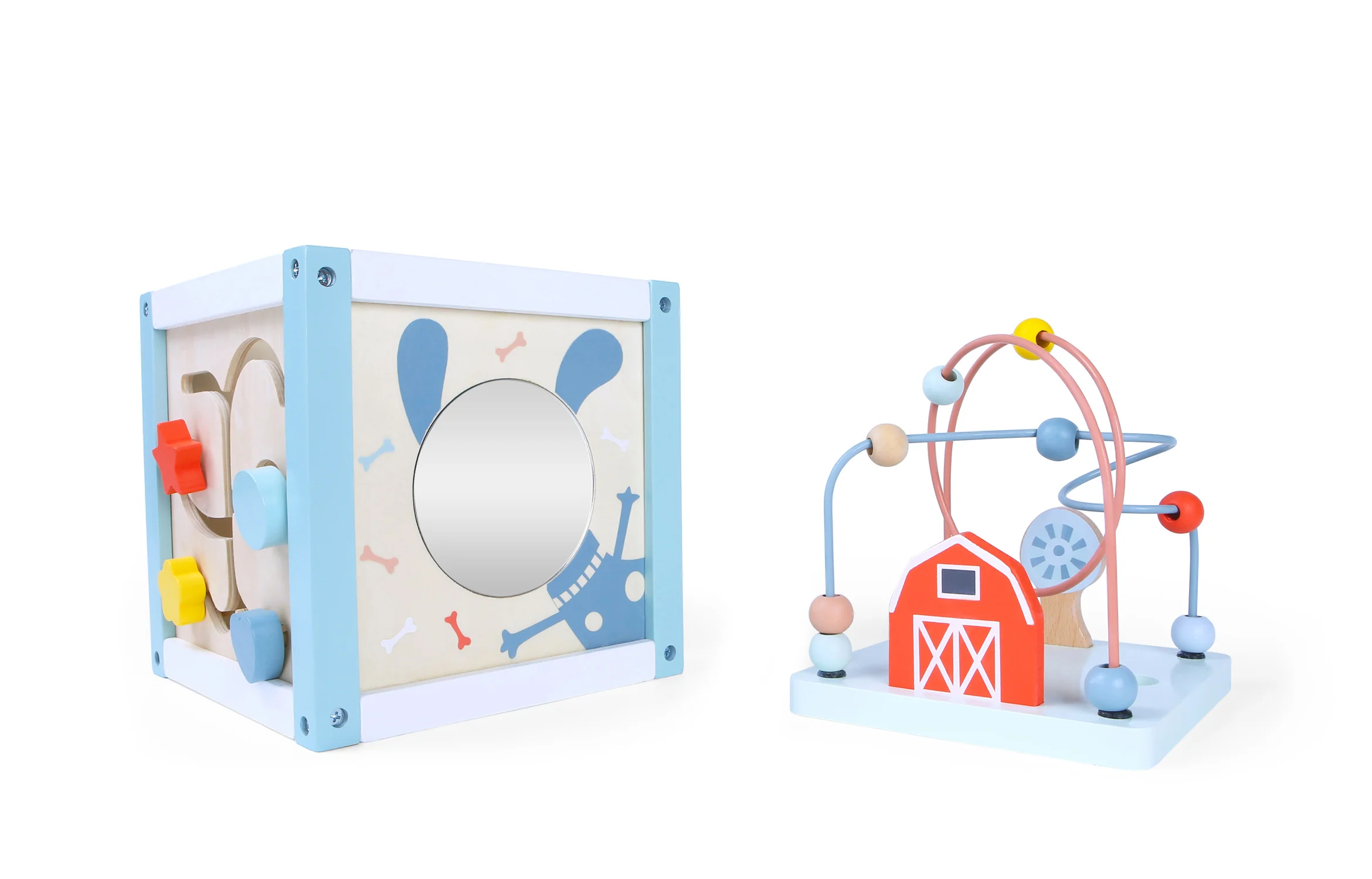 Zopa Dřevěná aktivity kostka (20 cm)