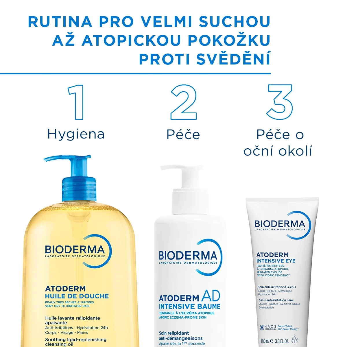 BIODERMA Atoderm AD Intensive baume zklidňující balzám 200 ml