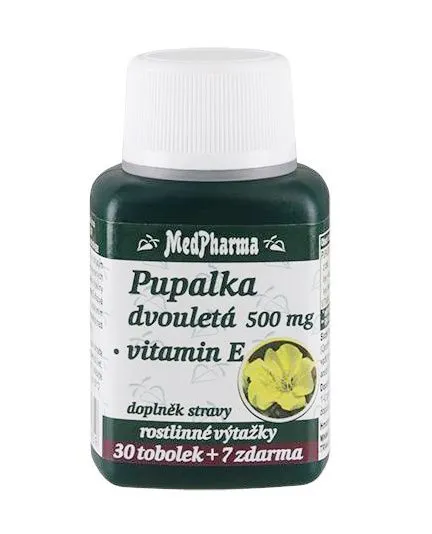 Medpharma Pupalka dvouletá 500 mg + Vitamín E