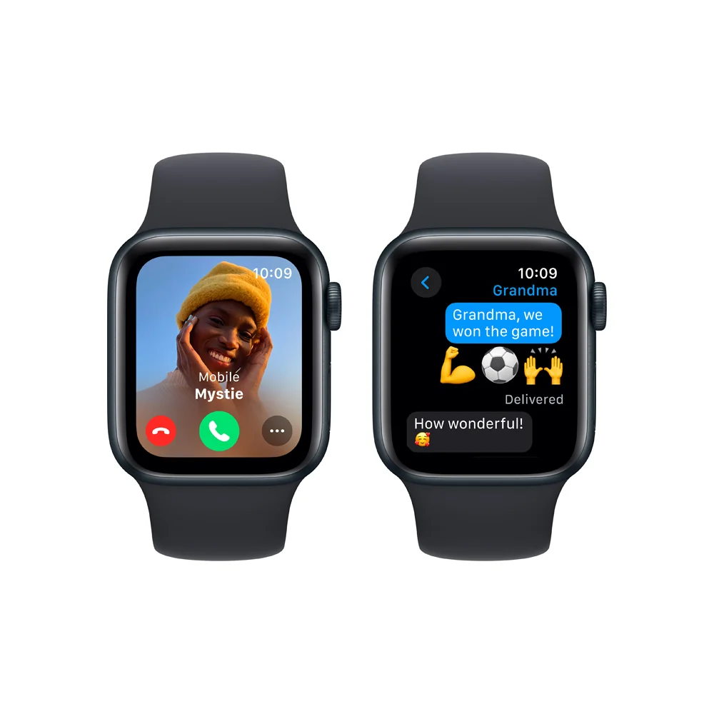 Apple Watch SE 40 mm sport band S/M smart hodinky Midnight