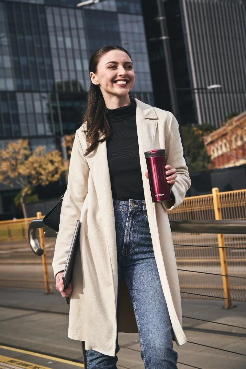 Contigo Termoláhev Huron Vivacious červená 470 ml