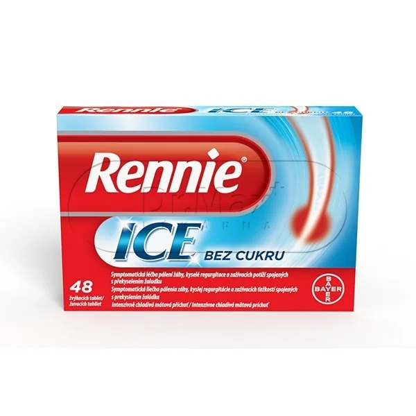 Rennie Ice bez cukru žvýkací tablety 48ks