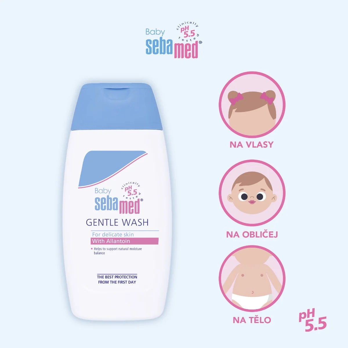 Sebamed Dětská mycí emulze extra jemná 200 ml