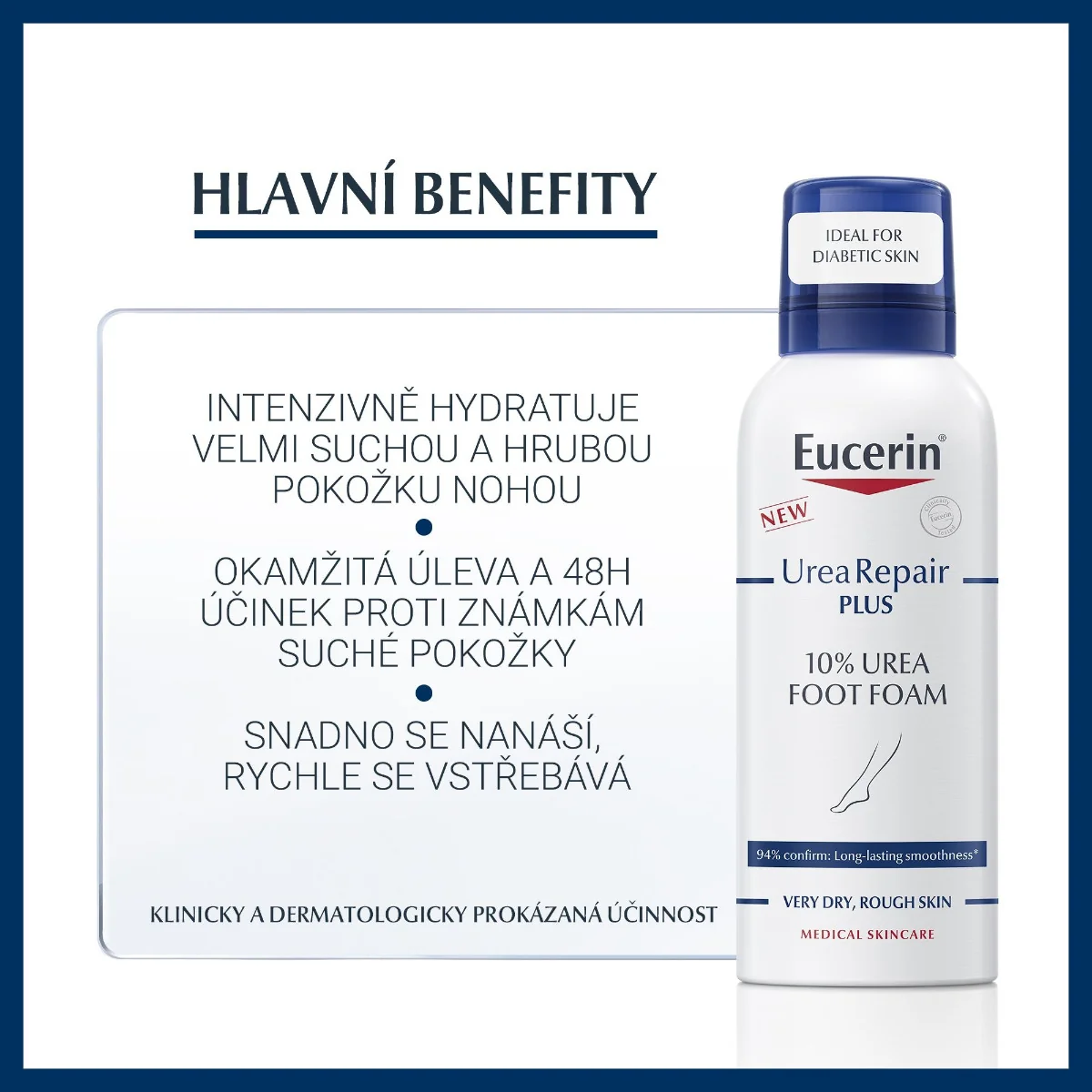 Eucerin UreaRepair PLUS 10% Urea pěna na nohy 150 ml