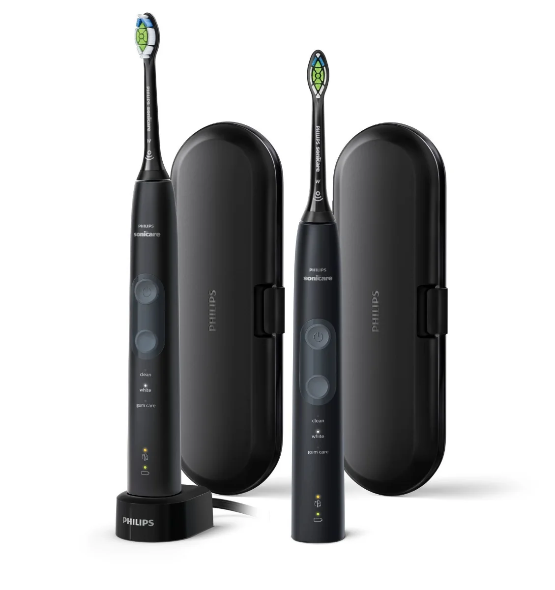 Philips Sonicare ProtectiveClean 5100 HX6850/34 Gum Health Black sonický zubní kartáček sada 2 ks