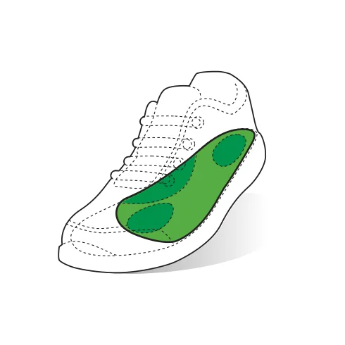 Svorto 032 Vložky skelet 3/4 dámské vel. 39 1 pár
