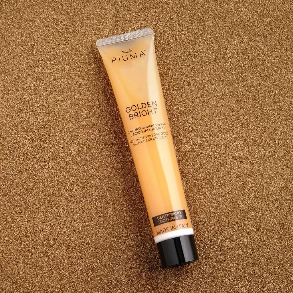 Piuma Přírodní zubní pasta Golden Bright 75 ml