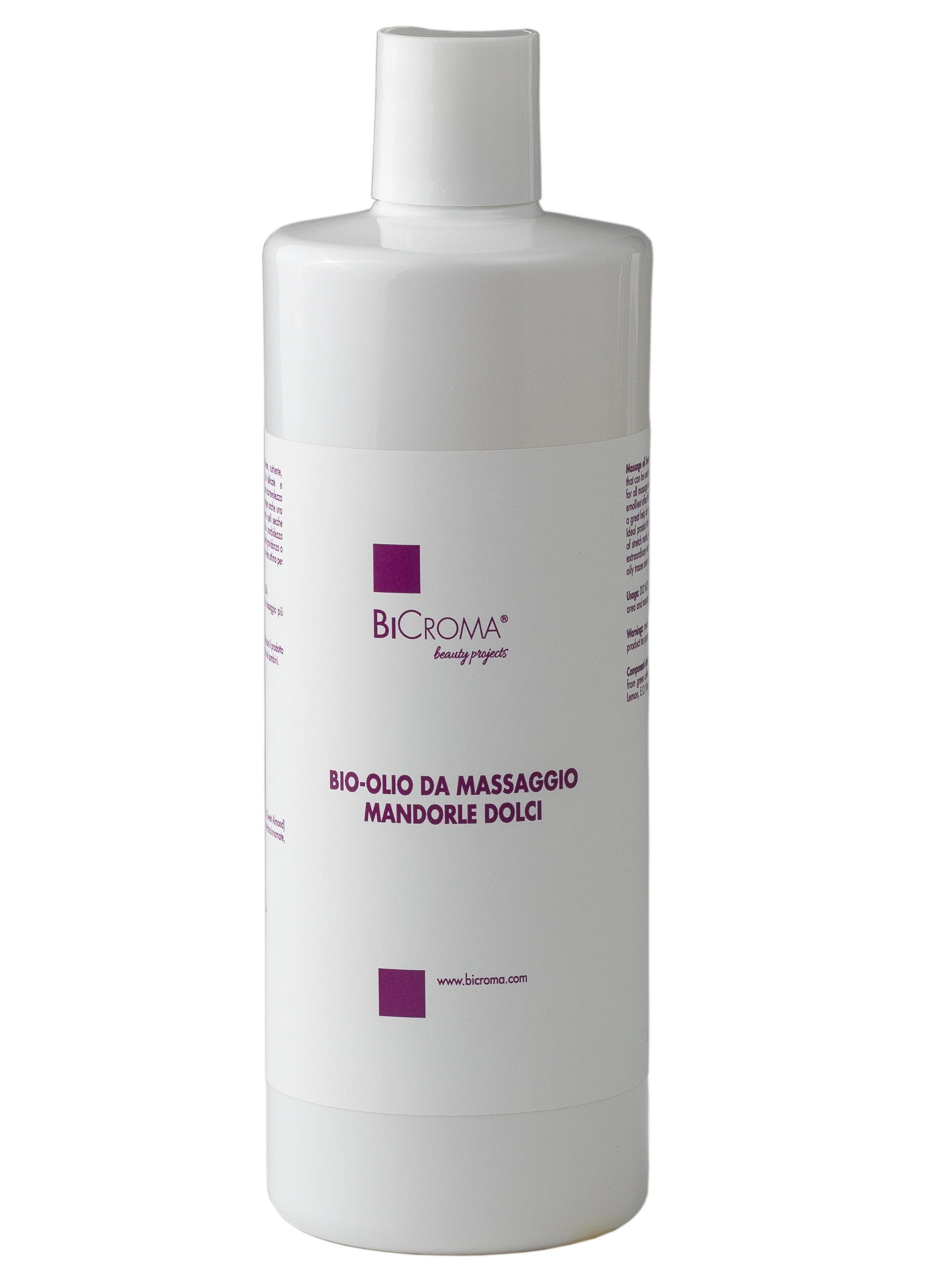 BiCroma Bio-masážní olej ze sladkých mandlí 500 ml