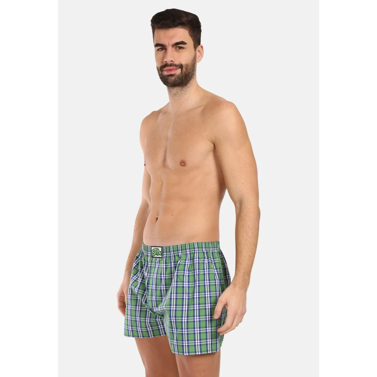 Styx Pánské trenky klasická guma vícebarevné (A202) L