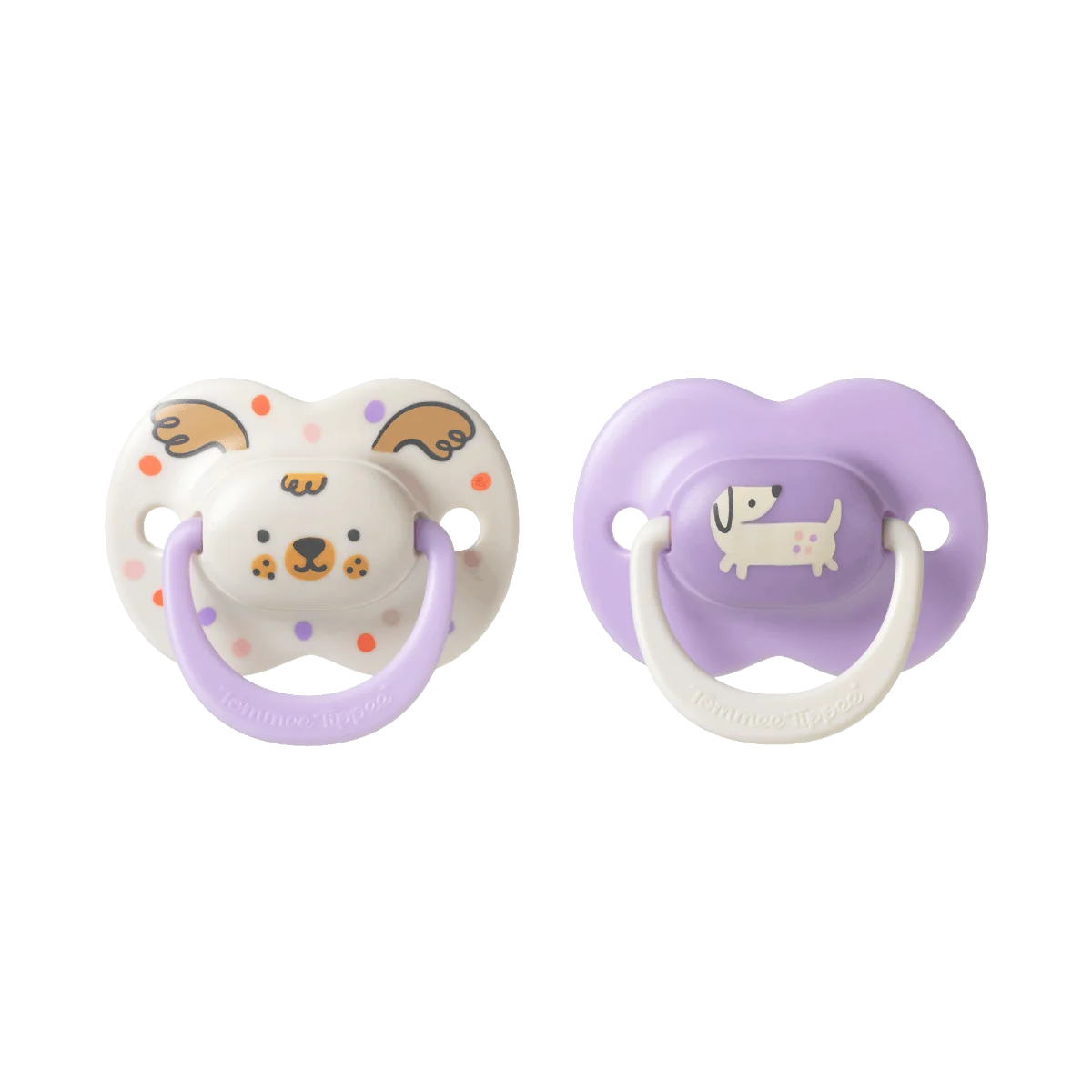 Tommee Tippee Silikonový dudlík Ultimate Fit Deco Girl 18-36m 2 ks více barevných variant