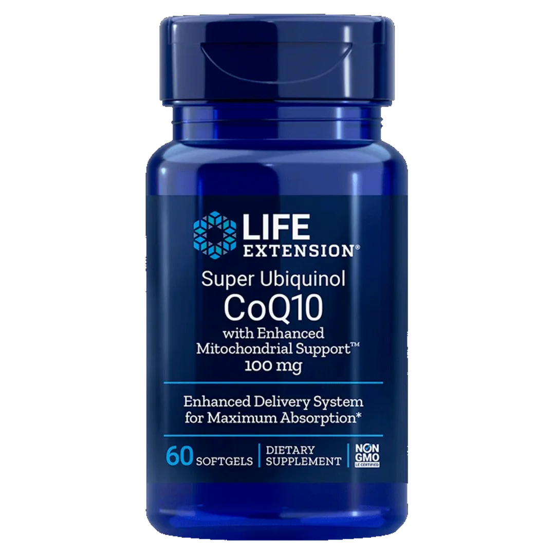 Life Extension Super Ubiquinol CoQ10 with Enhanced Mitochondrial Support 100mg, 60 tablet