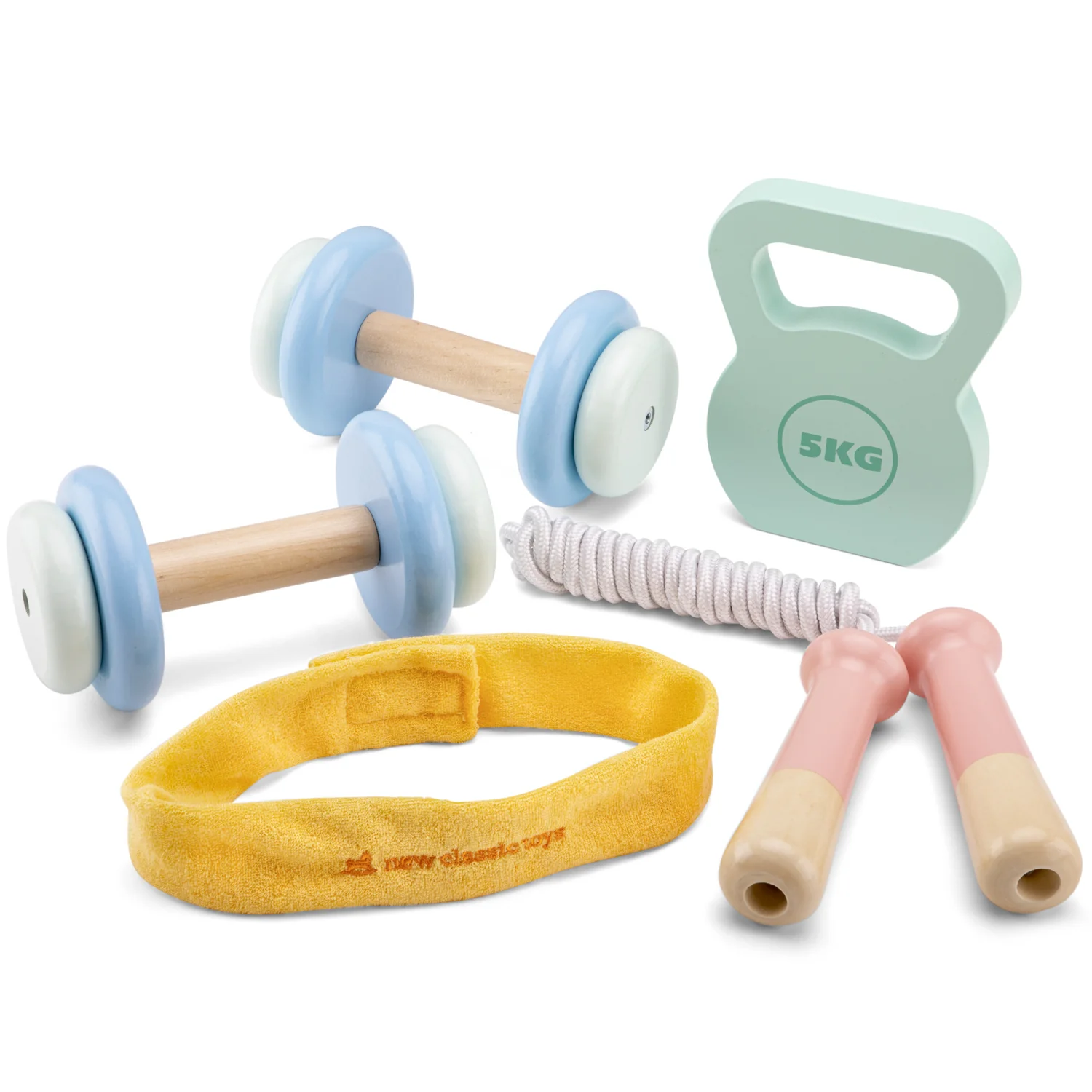 New Classic Toys Dětský dřevěný fitnes set