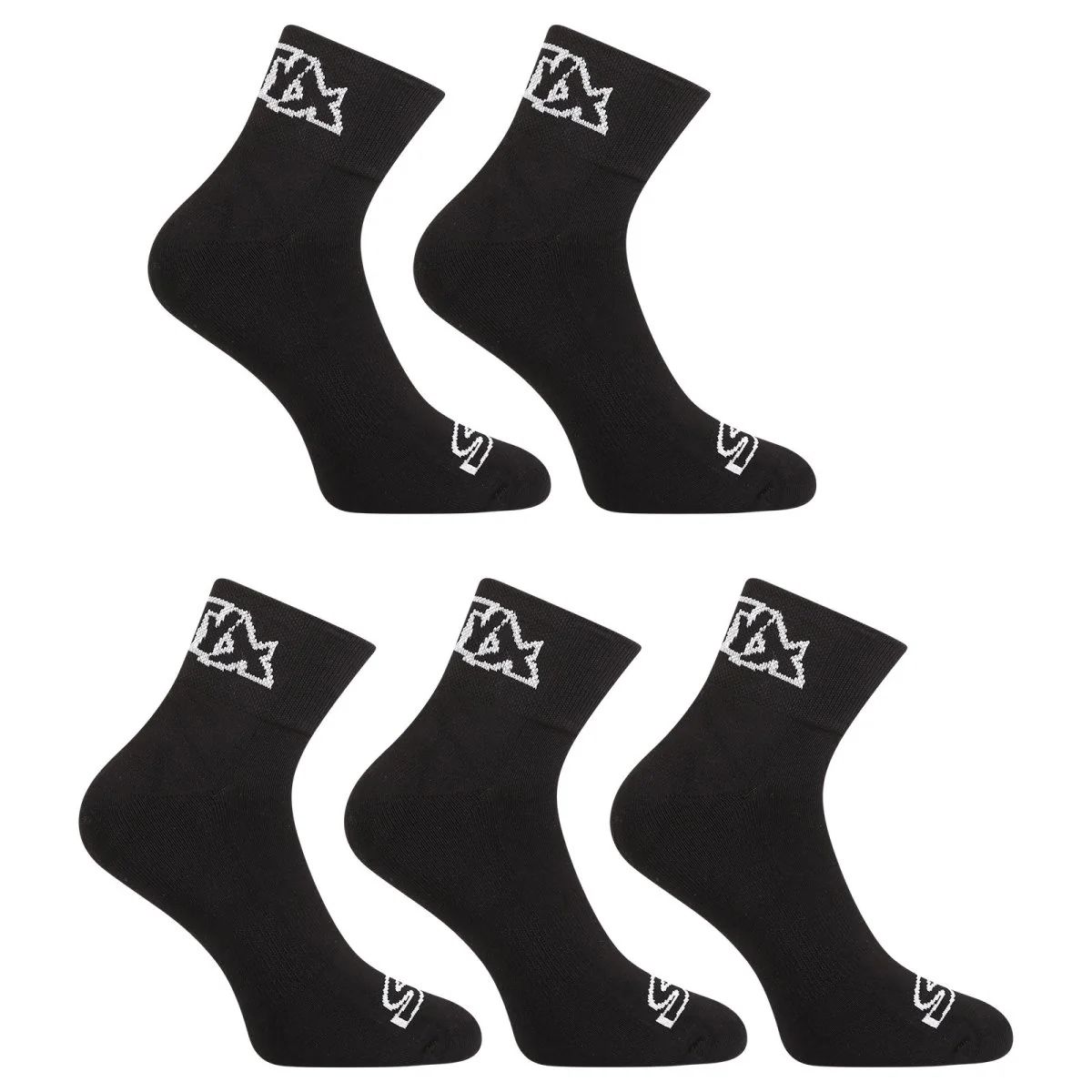 Styx 5PACK ponožky kotníkové černé (5HK960) L