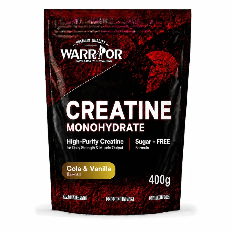 Warrior Kreatin monohydrát v práškové formě 400g Cola & Vanilla