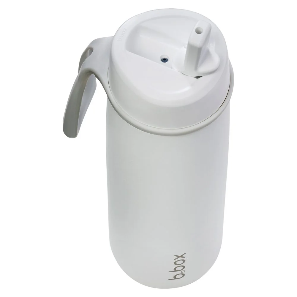 B.BOX Nerezová termolahev s brčkem 690 ml - white out