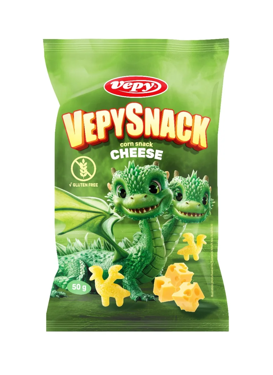 Vepy Kukuřičný snack s příchutí sýra 50 g
