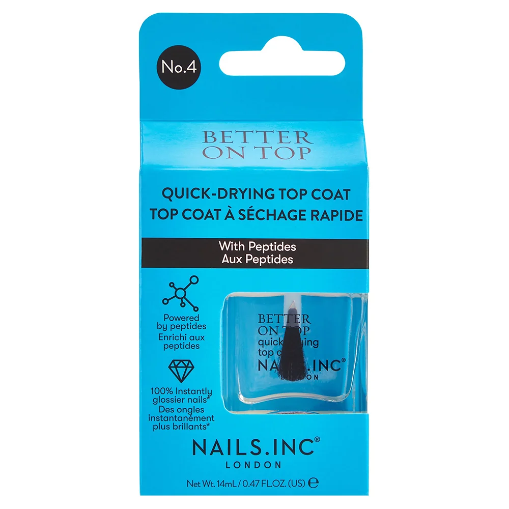Nails Inc. Treatment Better on Top Quick Dry vrchní lak na nehty 14 ml