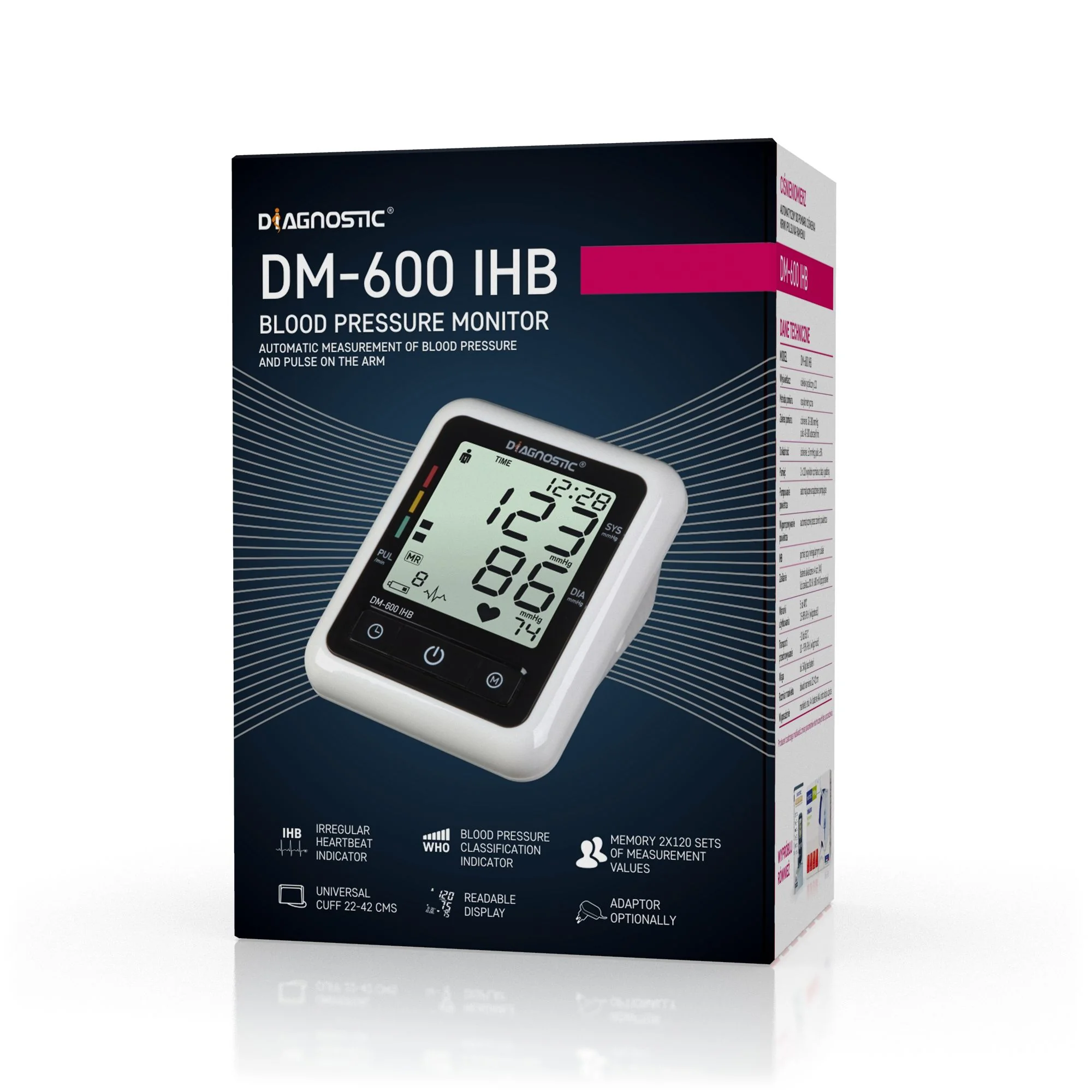 Diagnostic DM-600 IHB automatický tlakoměr