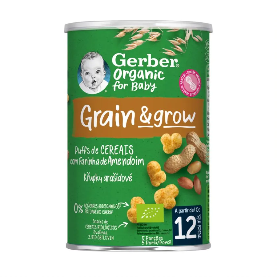 Gerber Organic for Baby Křupky arašídové BIO 12m+