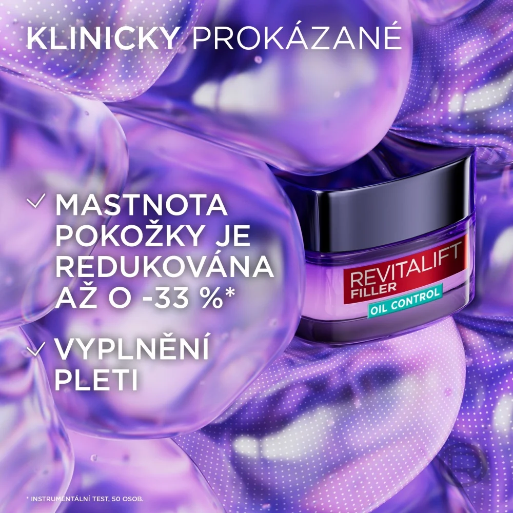 Loréal Paris Revitalift Filler Hyaluron vyplňující gelový krém pro mastnou až smíšenou pleť 50 ml