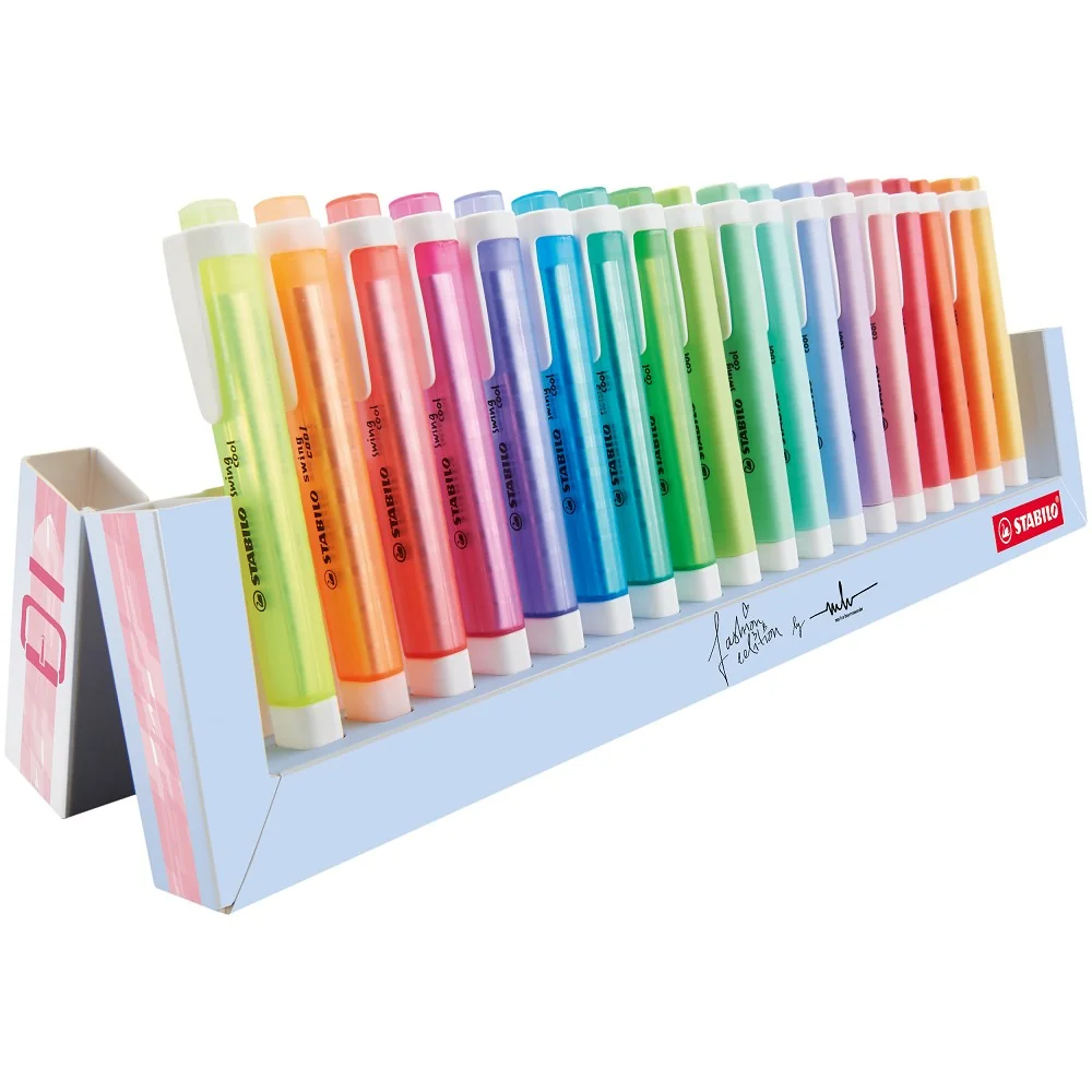 STABILO Zvýrazňovač - swing cool - EO275/18-01-5 - 18 ks deskset
