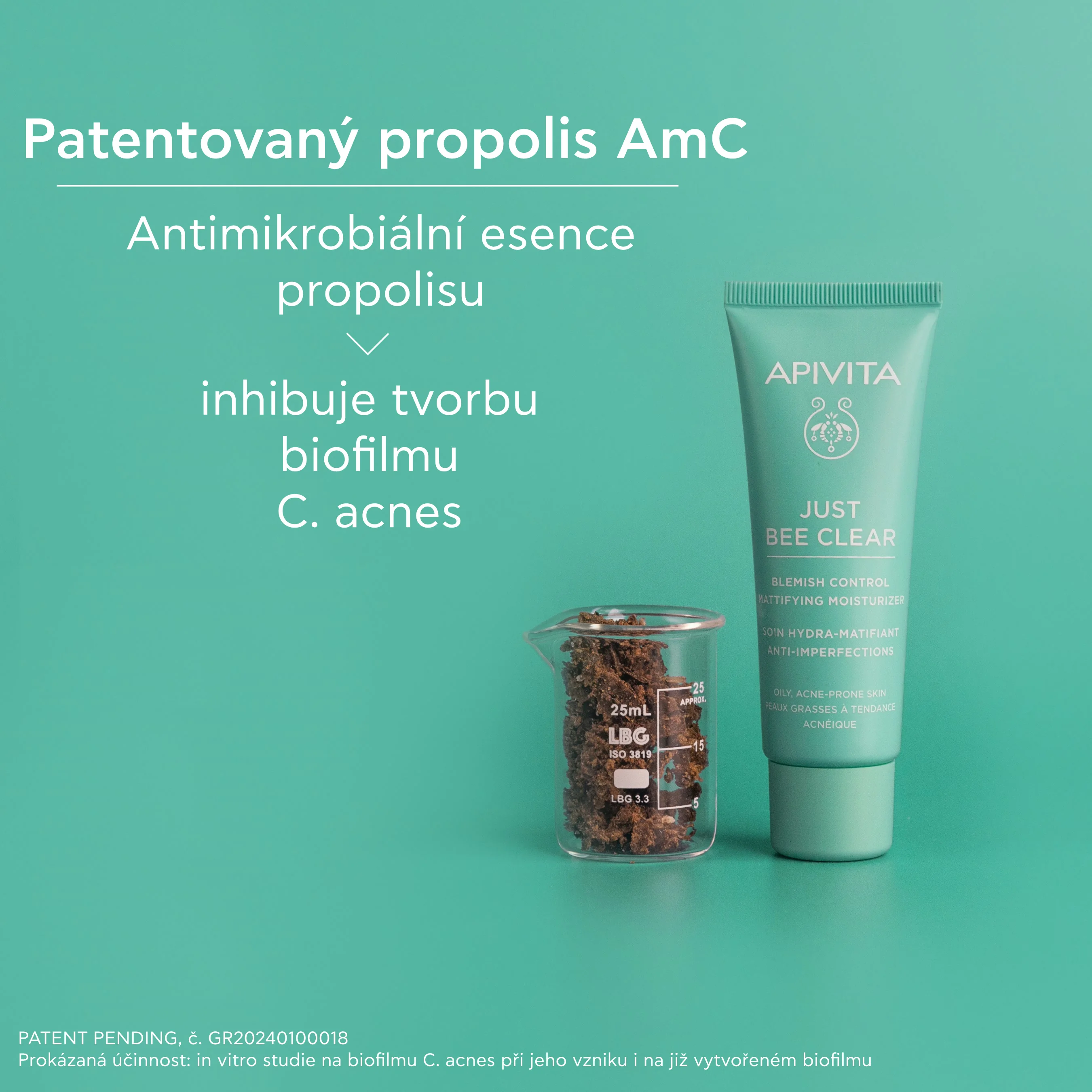 APIVITA Just Bee Clear hydratační krém na pleť se sklonem k akné 40 ml